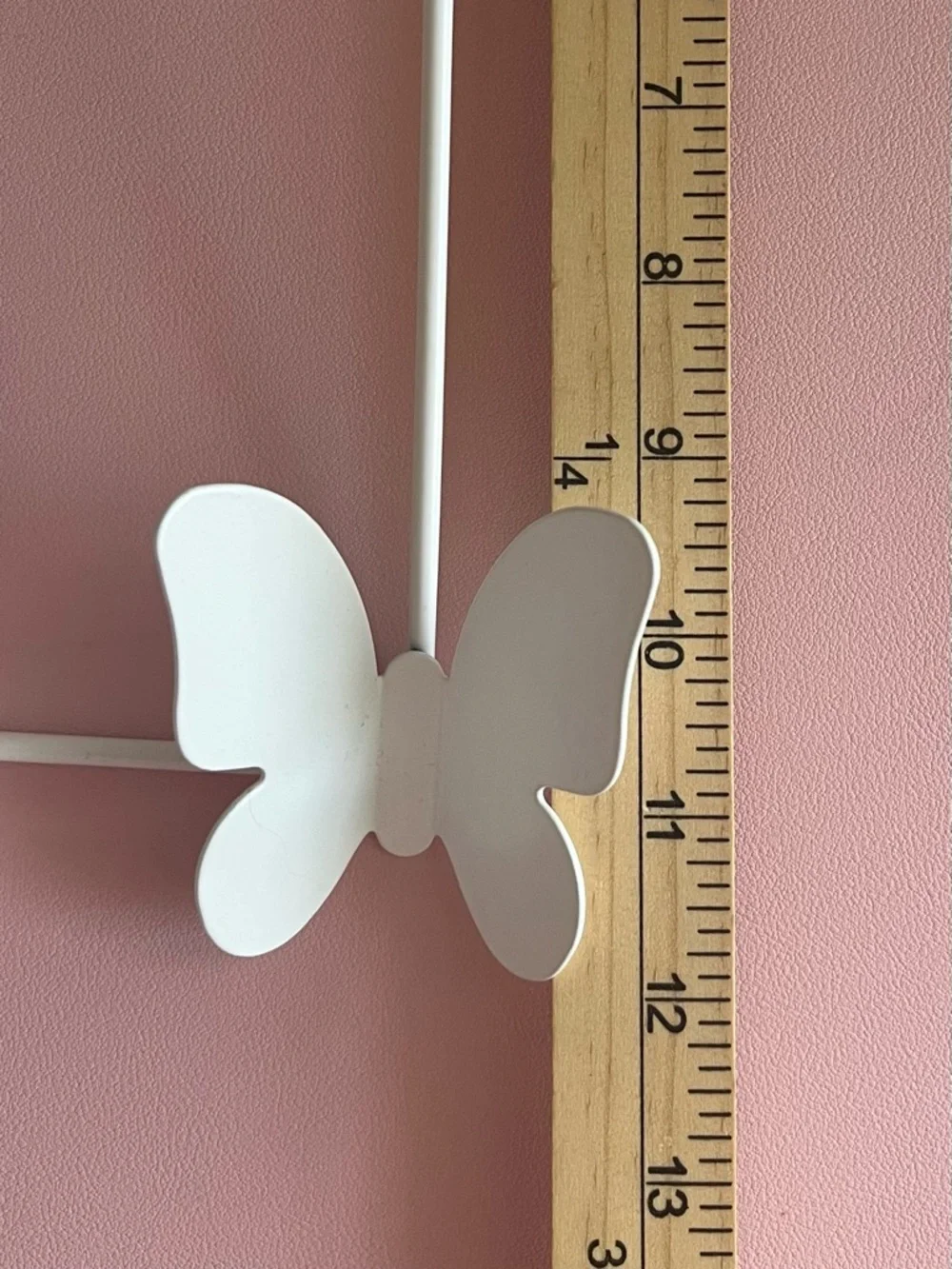 White Butterfly Wall Hook Rack - Decorative Home Wall Decor